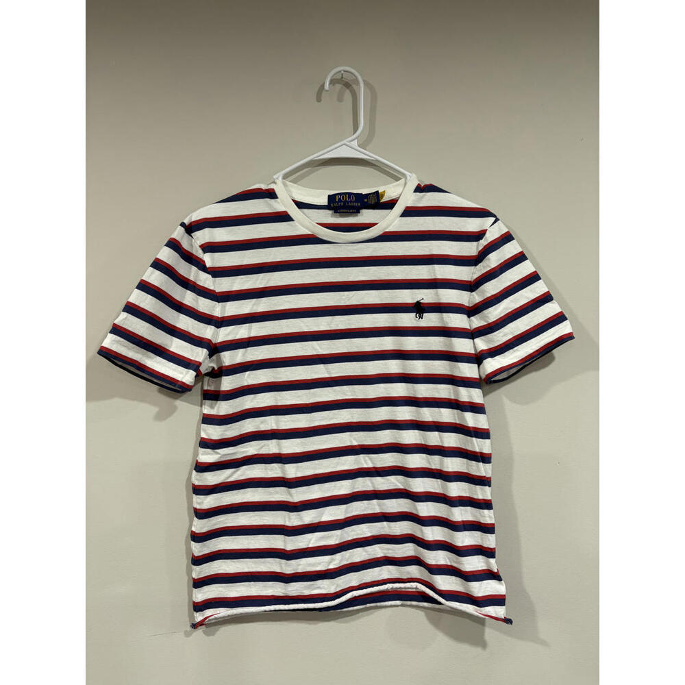 Polo Ralph Lauren custom slim fit striped tee excellent condition size medium